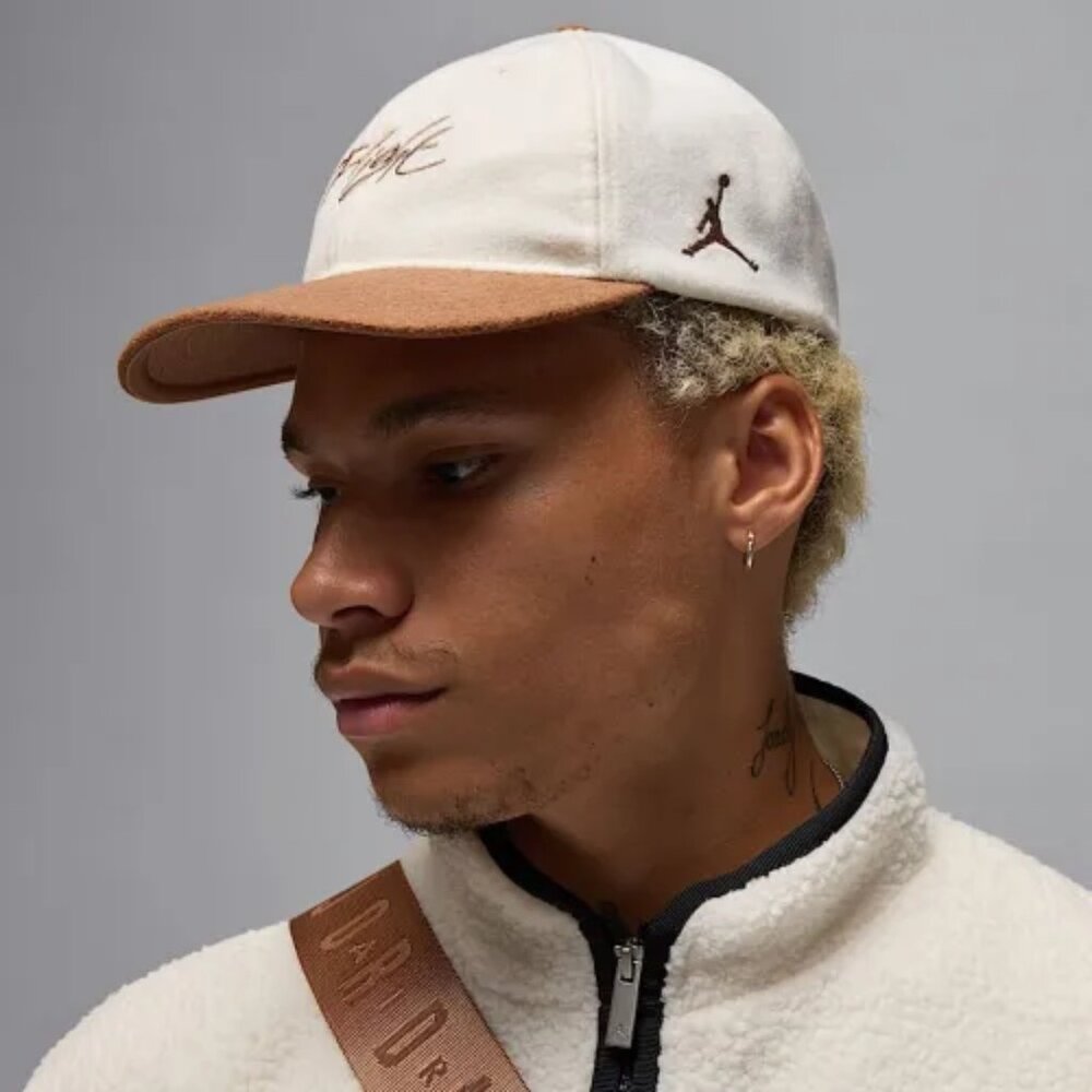Jordan Nike Jumpman Fly Unstructured Sail Archaeo Brown Medium Large Hat Cap M L